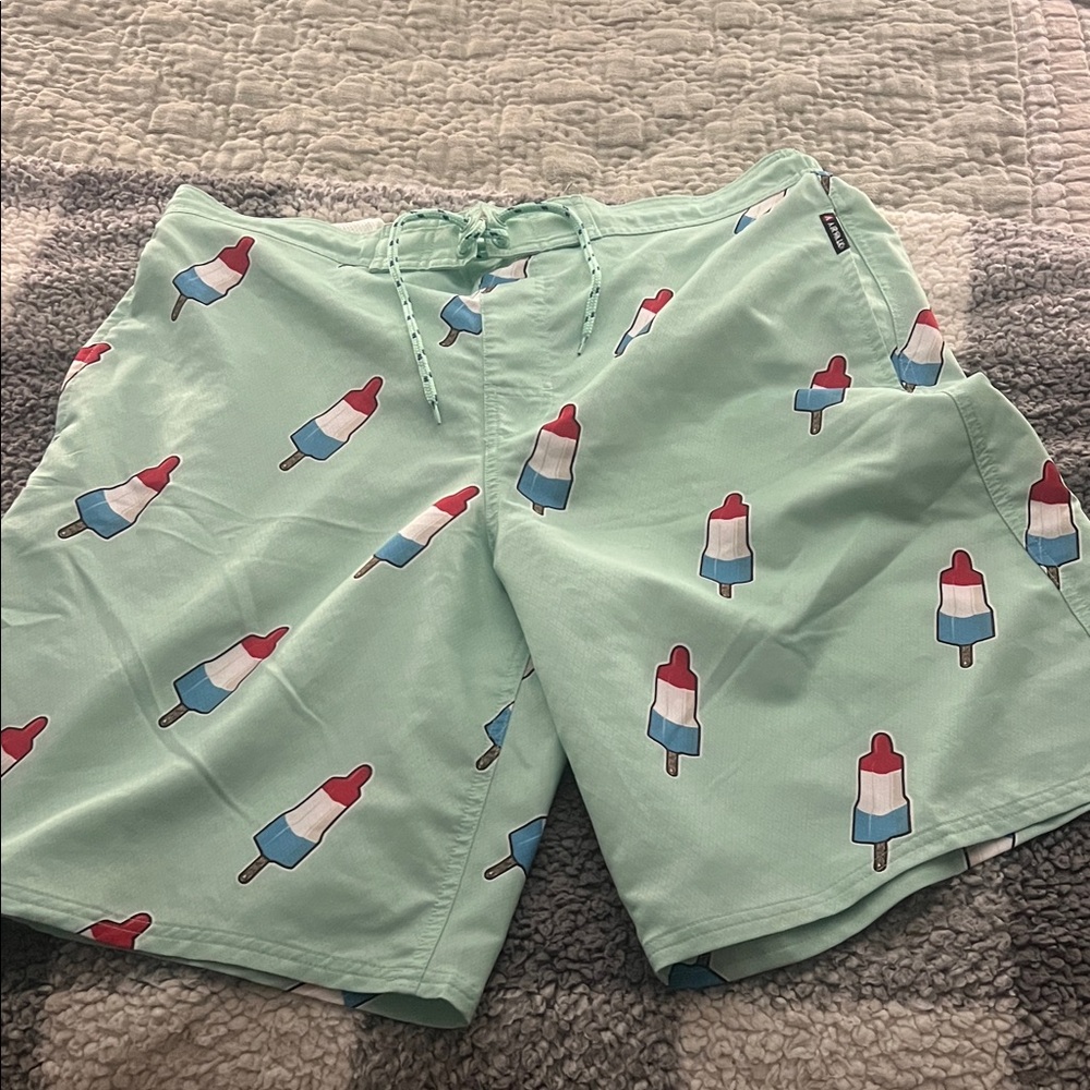 Airwalk Mint Bomb Pop Popsicle Print Board Shorts XL